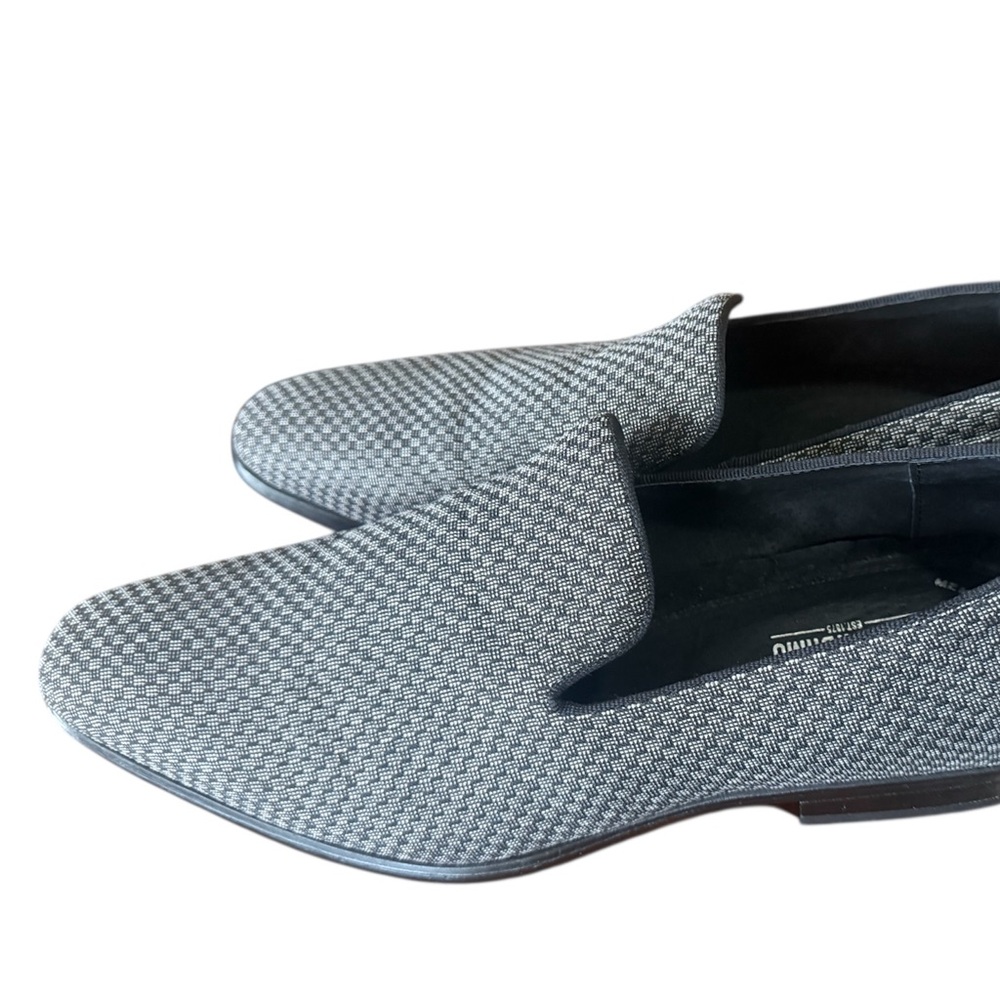 Stacy Adams Men's Saville Slippers Size 10.5 Gray White Preppy Dance Formal